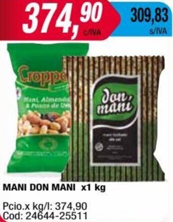 Maxiconsumo MANI DON MANI x1 kg oferta