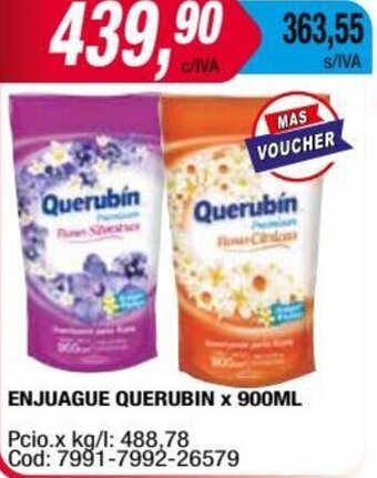 Maxiconsumo ENJUAGUE QUERUBIN x 900ML oferta