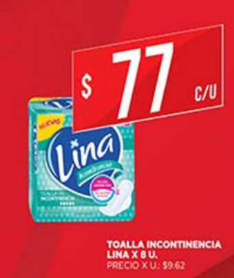 Supermercados DIA Lina Toalla Incontinencia x 8 u oferta