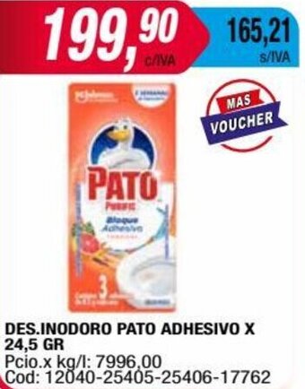 Maxiconsumo DES.INODORO PATO ADHESIVO X 24,5 GR oferta