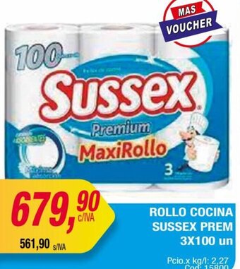 Maxiconsumo ROLLO COCINA SUSSEX PREM 3X100 un oferta