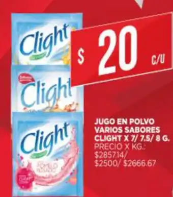 Supermercados DIA Clight Jugo En Polvo Varios Sabores x 7/75/8 g oferta