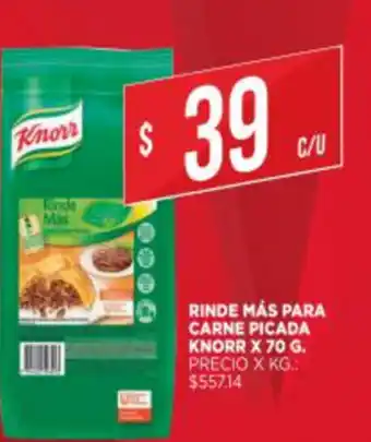 Supermercados DIA Knorr Rinde Más Para Carne Picada x 70g oferta