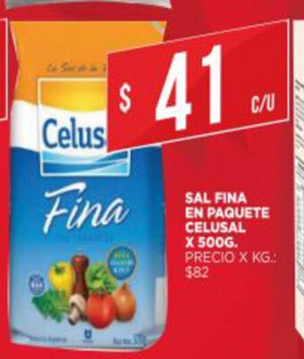 Supermercados DIA Sal Fina En Paquete Celusal x 500g oferta