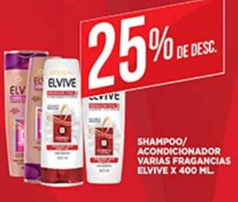 Supermercados DIA Elvive Shampoo / Acondicionador Varias Fragancias x 400ml oferta