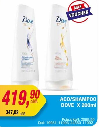 Maxiconsumo ACO/SHAMPOO DOVE X 200ml oferta
