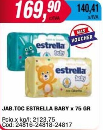 Maxiconsumo JAB.TOC ESTRELLA BABY x 75 GR oferta