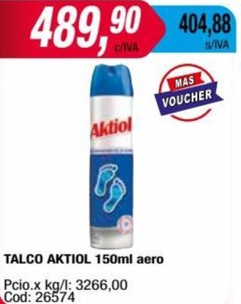 Maxiconsumo TALCO AKTIOL 150ml aero oferta