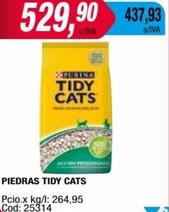 Maxiconsumo PIEDRAS TIDY CATS oferta
