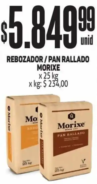 Makro REBOZADOR/PAN RALLADO MORIXE x 25 kg oferta