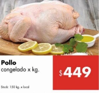 Disco Pollo congelado x kg. oferta