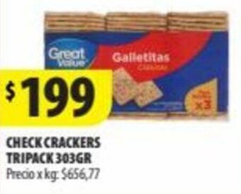 Punto Mayorista CHECK CRACKERS TRIPACK 303GR oferta