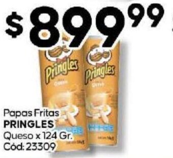 Diarco Papas Fritas PRINGLES Queso x 124 Gr. Cod: 23309 oferta