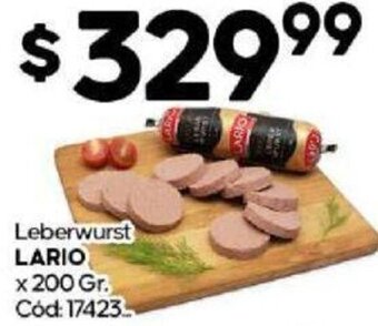 Diarco Leberwurst LARIO x 200 Gr. oferta