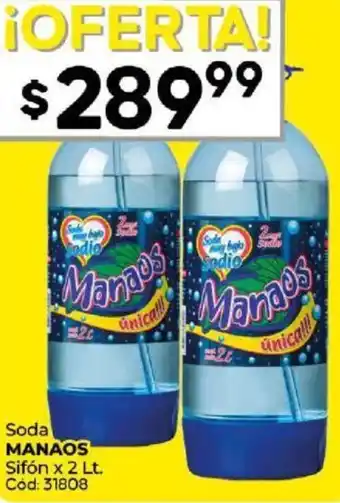 Diarco Soda MANAOS Sifón x 2 Lt. Cod: 31808 oferta