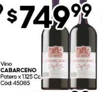 Diarco Vino CABARCENO Patero x 1.125 Cc Cód: 45085 oferta