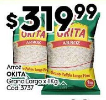 Diarco Arroz OKITA Grano Largo x 1kg oferta