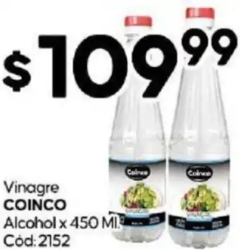 Diarco Vinagre COINCO Alcohol x 450 ML Cod: 2152 oferta