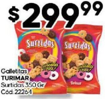 Diarco Galletitas TURIMAR Surtidas 350 Gr Cód:22264 oferta