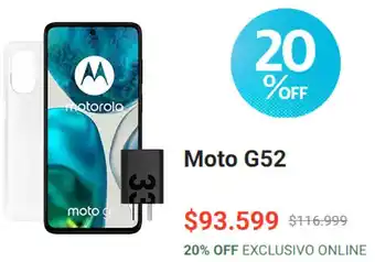 Claro Moto G52 oferta