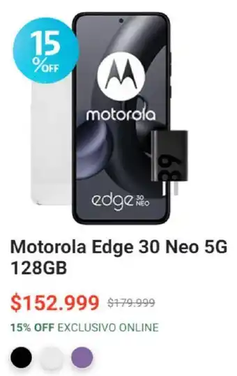 Claro Motorola Edge 30 Neo 5G 128GB oferta