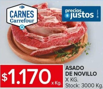 Carrefour Maxi ASADO DE NOVILLO X KG. oferta