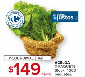 Carrefour Maxi ACELGA X PAQUETE oferta