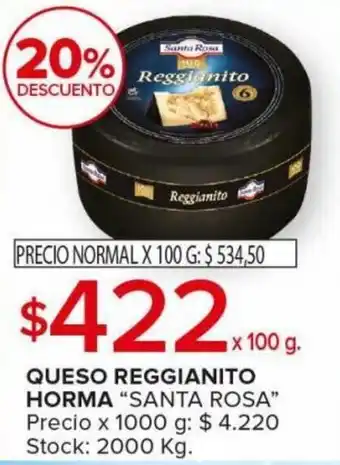 QUESO REGGIANITO HORMA "SANTA ROSA" x 100g