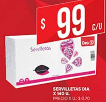 Supermercados DIA Servilletas Dia x 140 u oferta
