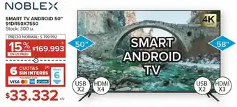 Carrefour Maxi SMART TV ANDROID 50" 91DR50X7550 oferta