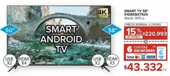 Carrefour Maxi SMART TV 58" 91DB58X7500 oferta