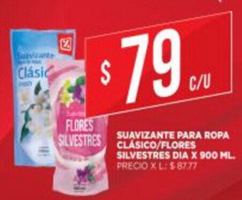 Supermercados DIA Suavizante Para Ropa Clásico/Flores Silvestres Dia x 900ml oferta