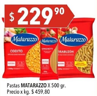 Hergo Pastas MATARAZZO X 500 gr. oferta