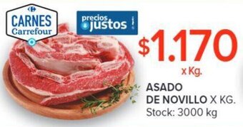 Carrefour ASADO DE NOVILLO X KG. oferta