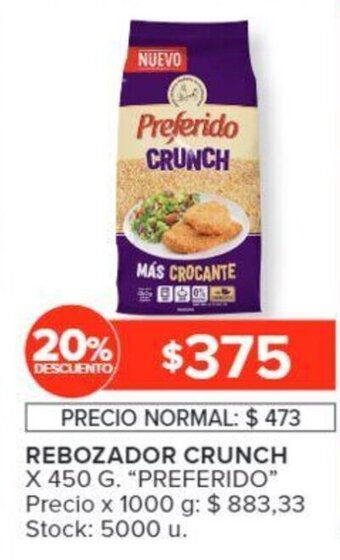 Carrefour REBOZADOR CRUNCH X 450 G. "PREFERIDO" oferta