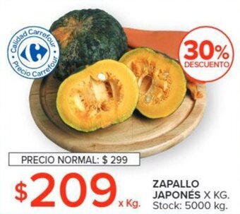 Carrefour ZAPALLO JAPONÉS X KG. oferta