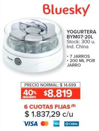 Carrefour YOGURTERA BYM07-20L oferta