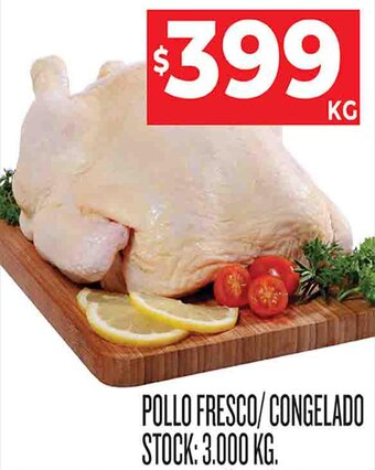Supermercados DIA POLLO FRESCO/CONGELADO X KG oferta