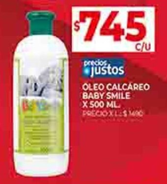 Supermercados DIA OLEO CALCAREO BABY SMILE X 500 ML. oferta
