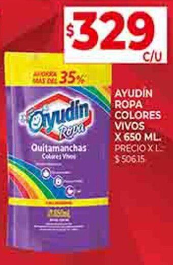 Supermercados DIA AYUDIN ROPA COLORES VIVOS X 650 ML. oferta