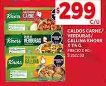 Supermercados DIA CALDOS CARNE/ VERDURAS/ GALLINA KNORR X 114 G. oferta