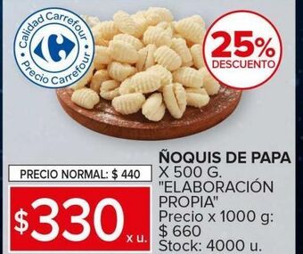 Carrefour Maxi Ñoquis de papa x 500g oferta