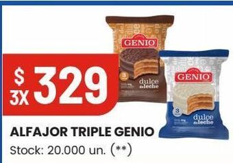 Changomas Alfajor triple genio oferta