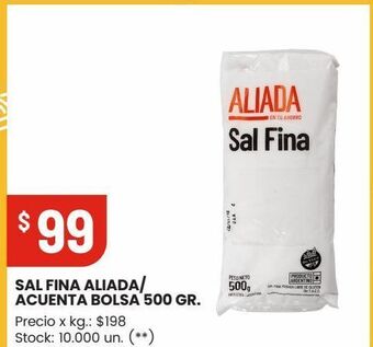 Changomas Sal fina aliada/ acuenta bolsa 500 gr. oferta