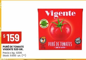 Changomas Puré de tomate vigente 520 gr. oferta