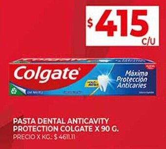 Supermercados DIA PASTA DENTAL ANTICAVITY PROTECTION COLGATE X 90 G. oferta