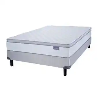 Frávega Colchón y sommier de resortes 2 plazas inducol davos 140 x 190 cm oferta