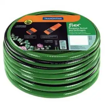 Frávega Manguera flex rayada con acople 25 metros oferta