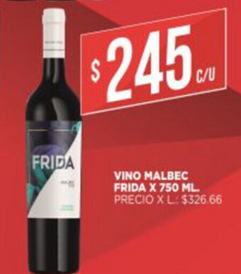 Supermercados DIA Frida Vino Malbec x 750ml oferta