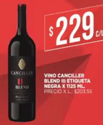 Supermercados DIA Canciller Vino Blend 111 Etiqueta Negra x 1125ml oferta